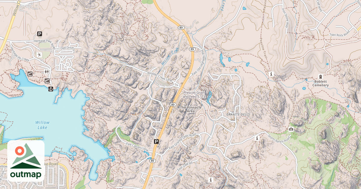 Map of Prescott Grain and Feed