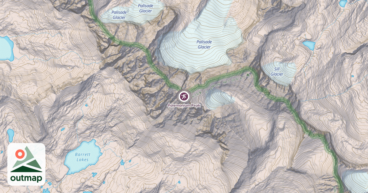 Map of Polemonium Peak