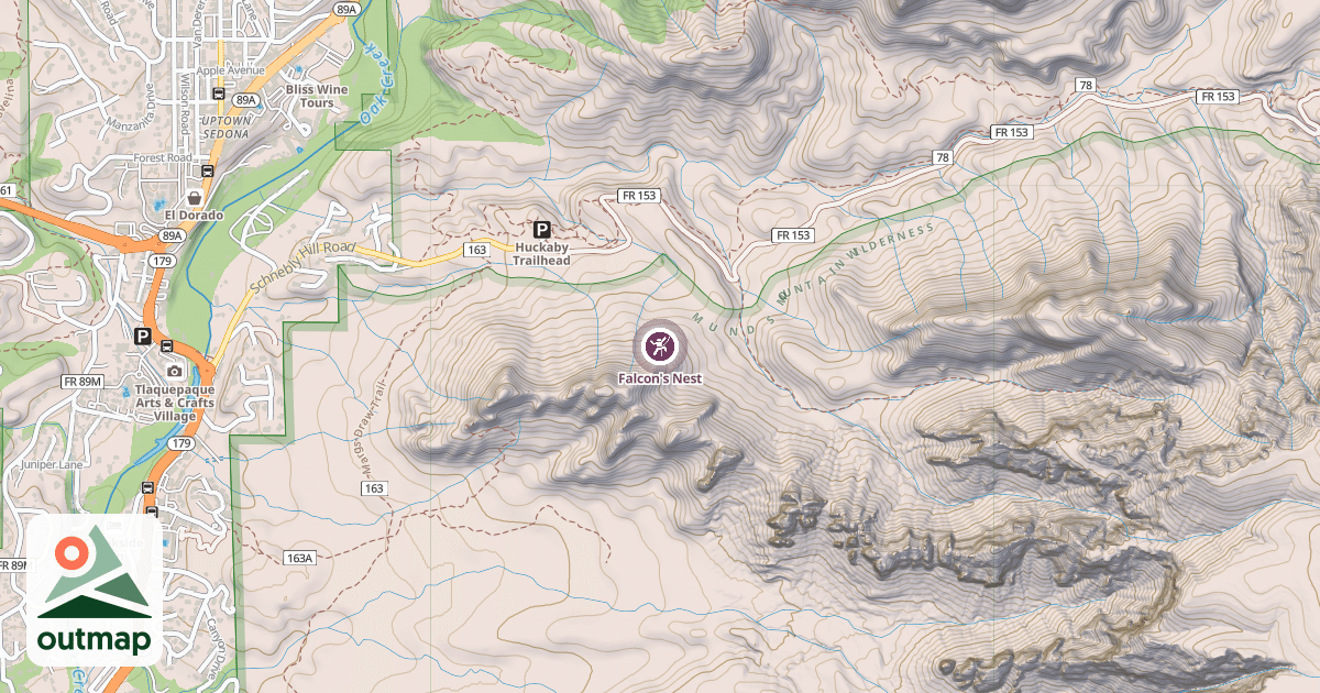 Map of Falcon's Nest