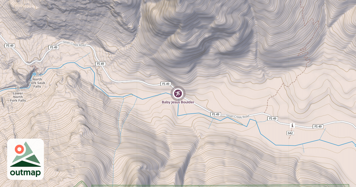 Map of Baby Jesus Boulder