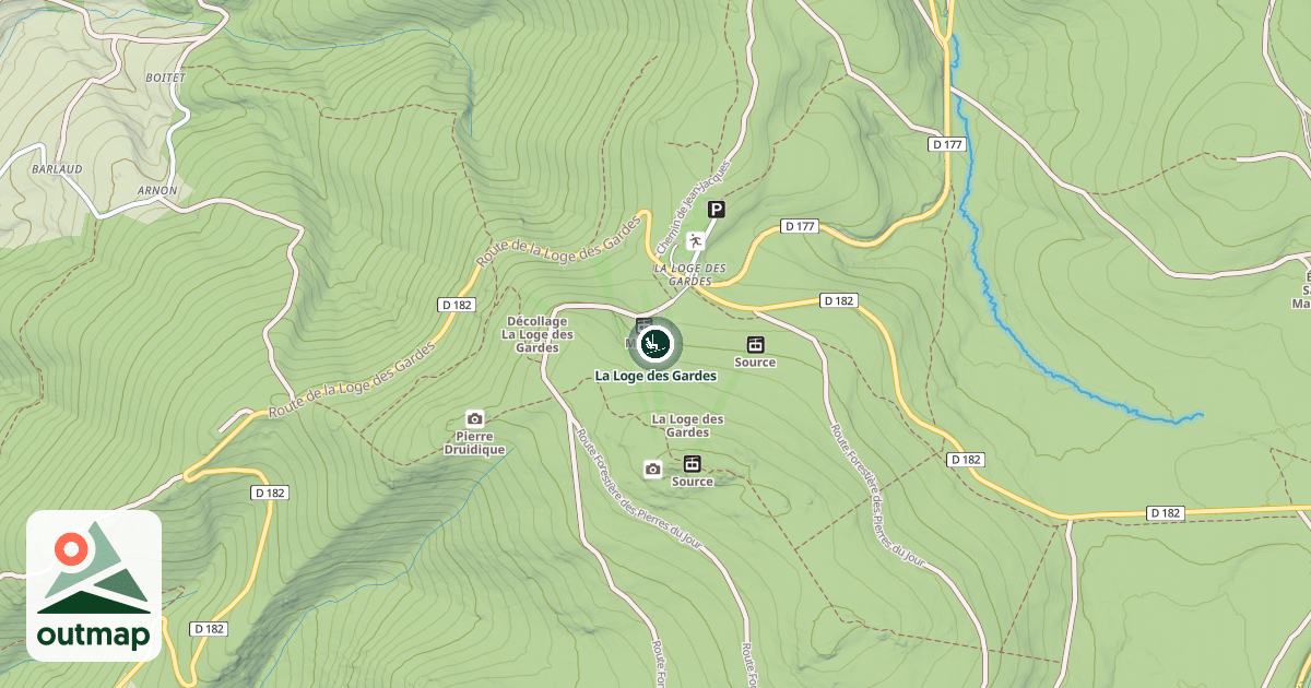 Map of La Loge des Gardes