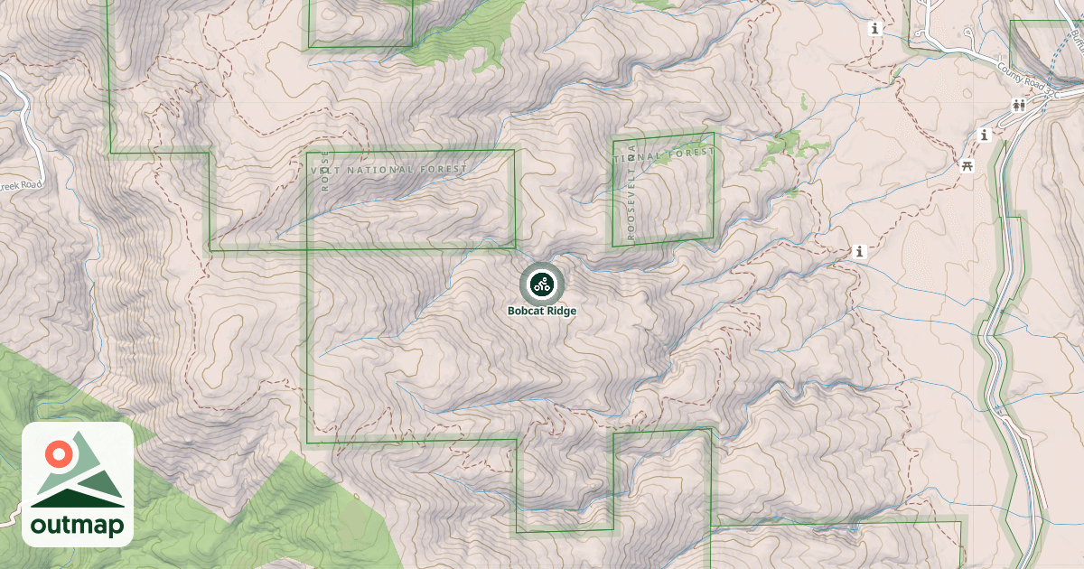 Map of Bobcat Ridge