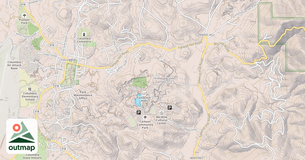 Map of Knifeblade arete project