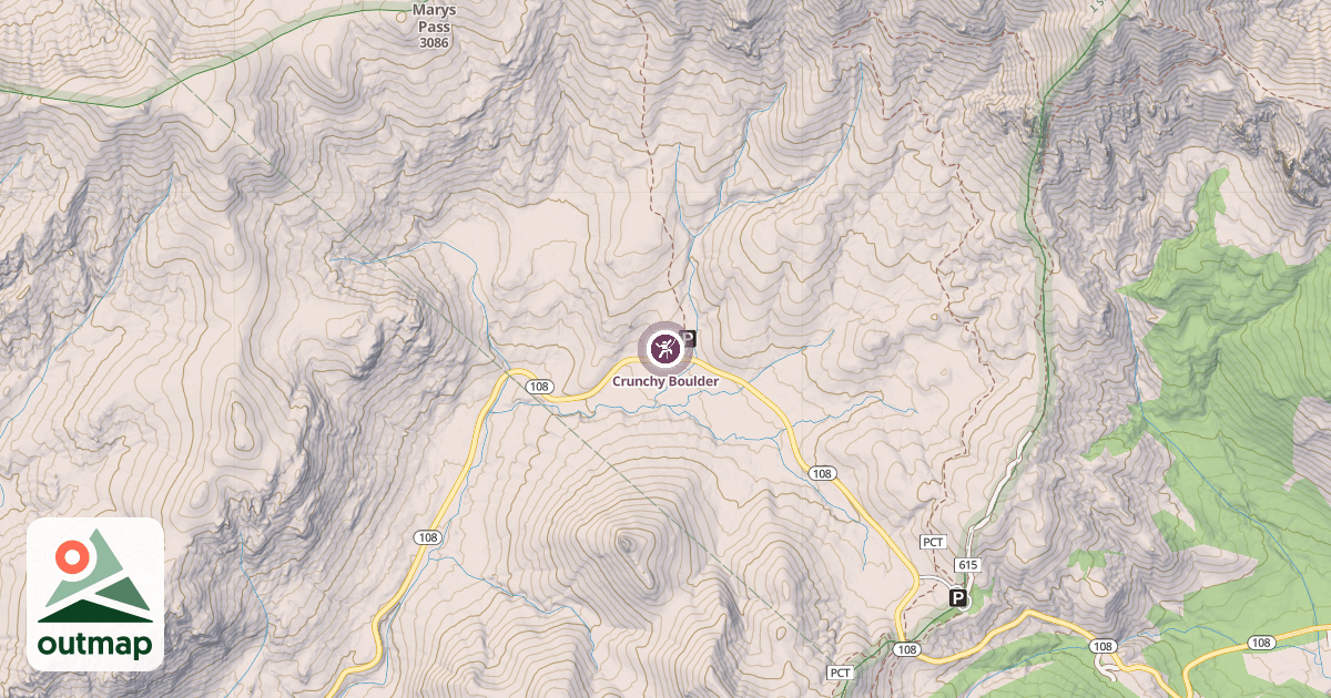 Map of Crunchy Boulder