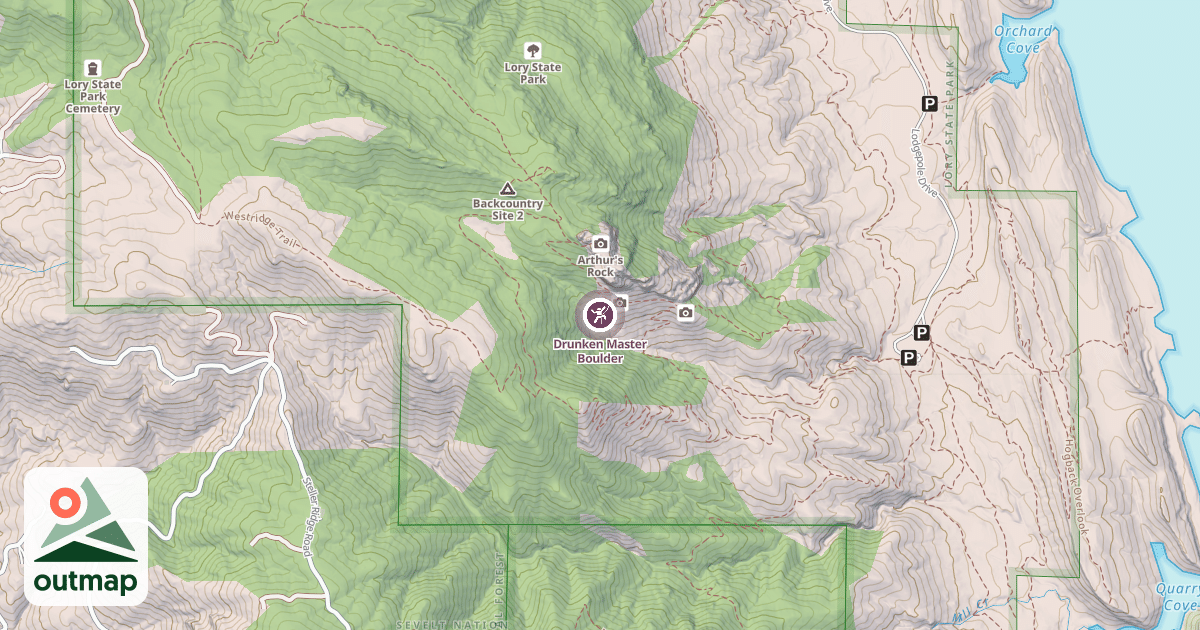 Map of Drunken Master Boulder