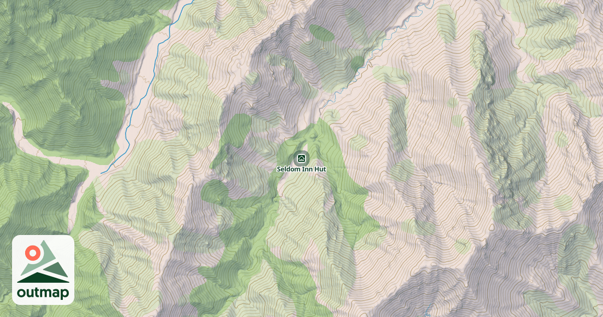 Map of Seldom Inn Hut