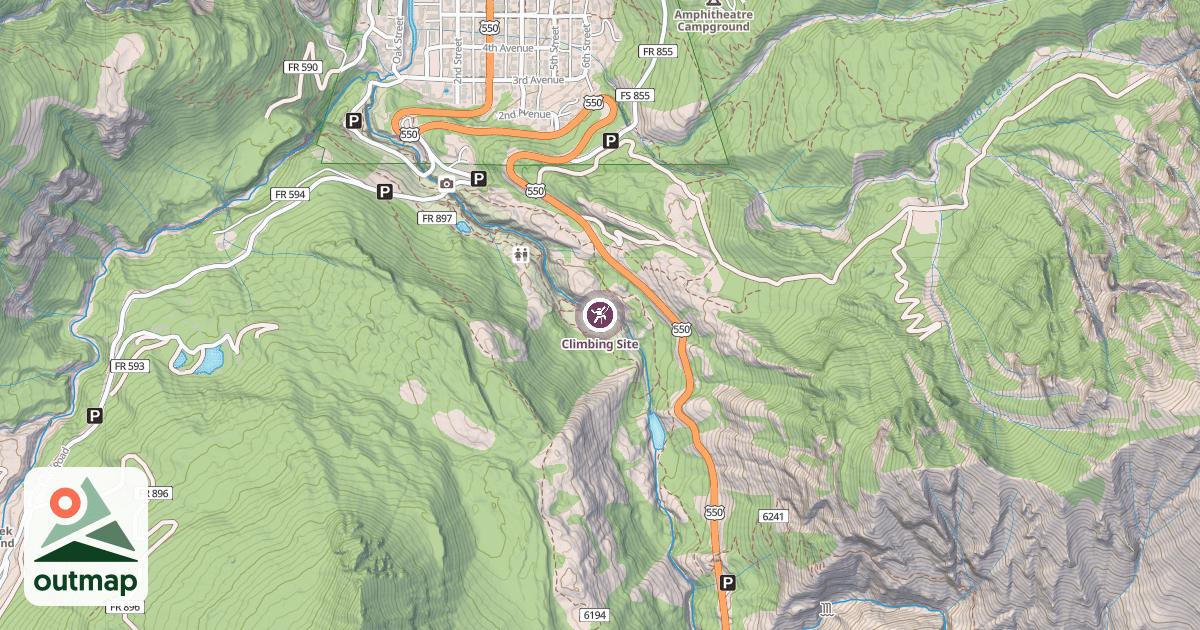 Map of Climbing Site