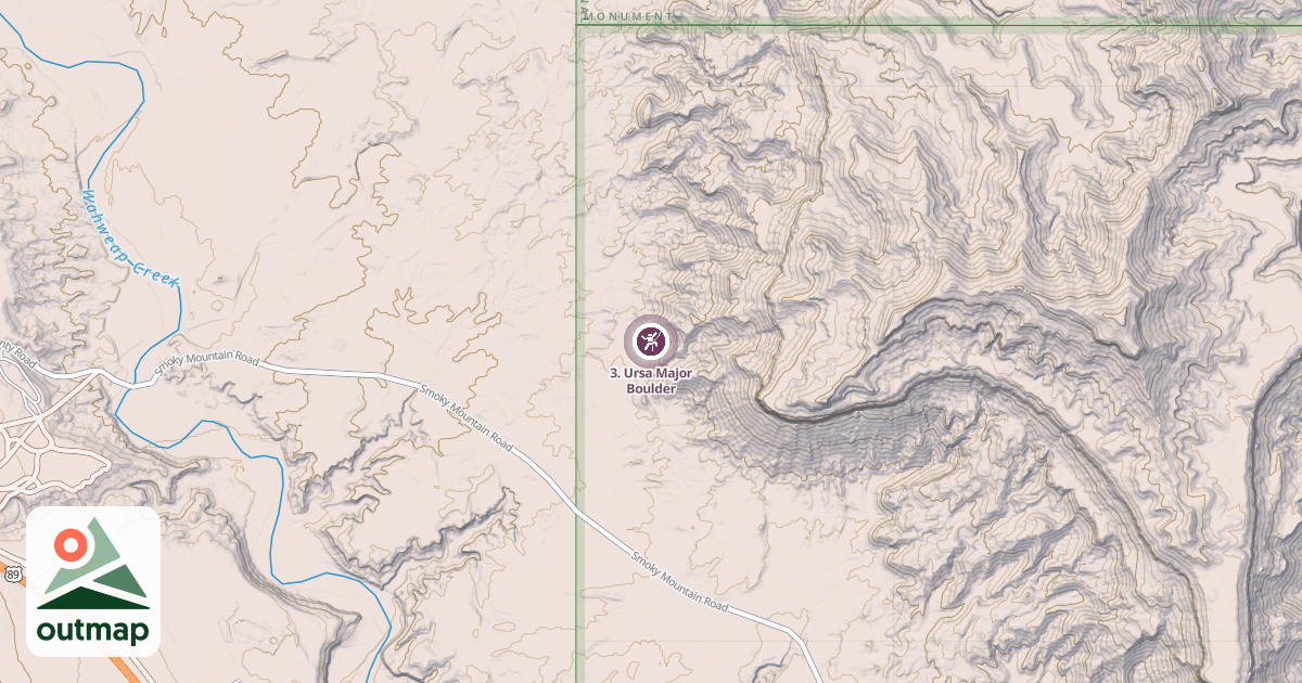 Map of 3. Ursa Major Boulder