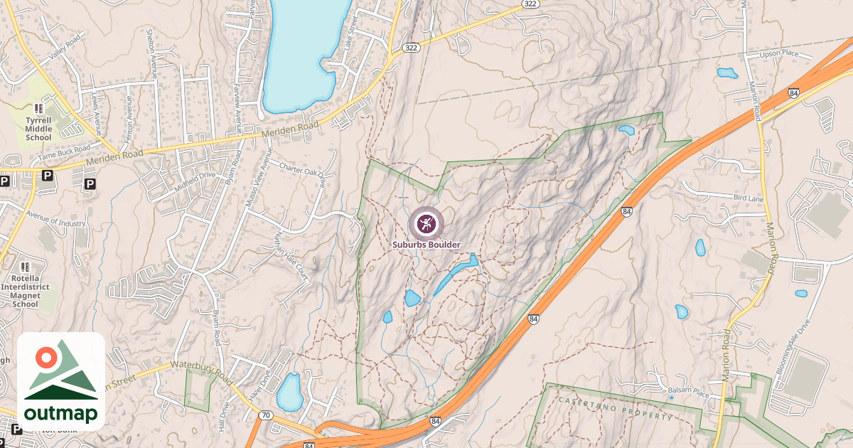 Map of Suburbs Boulder