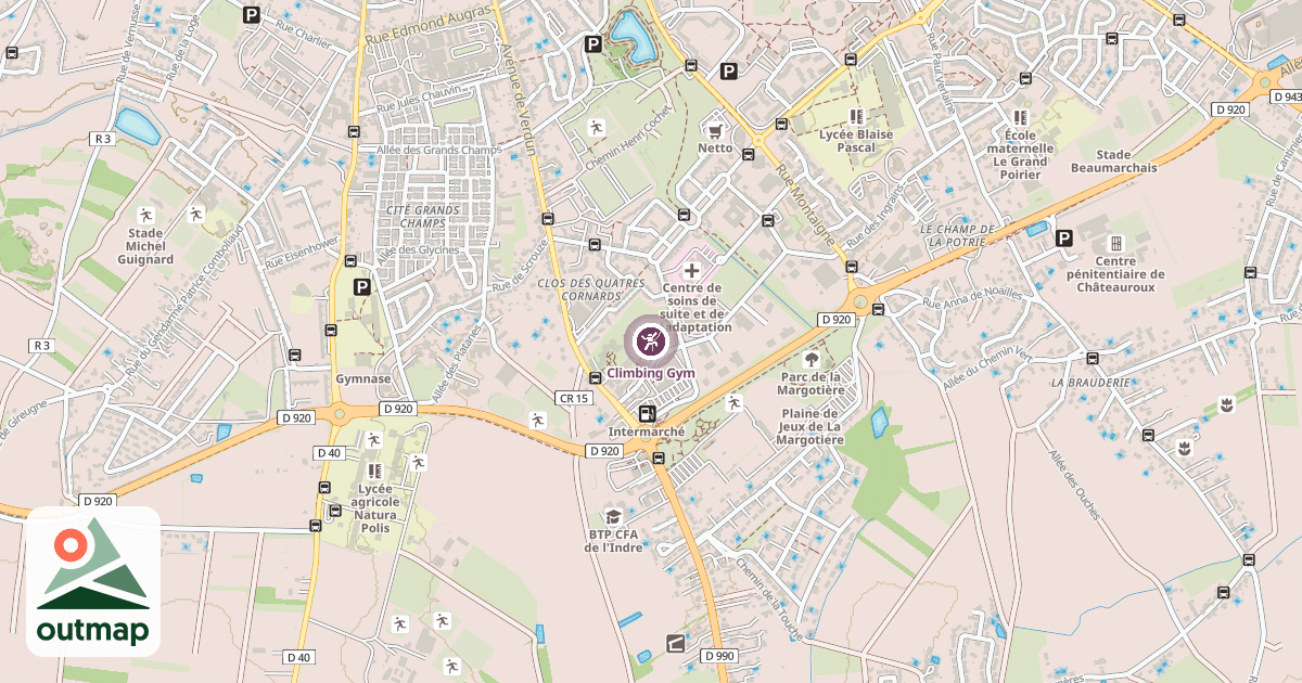 Map of Climbing Gym