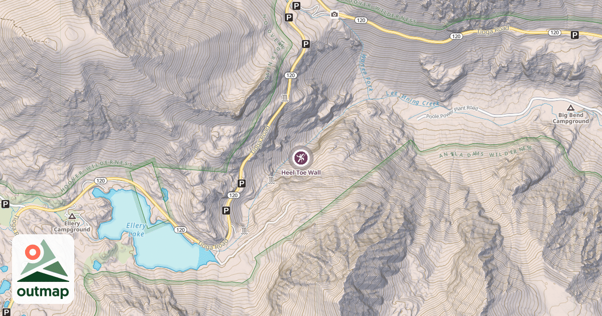 Map of Heel-Toe Wall