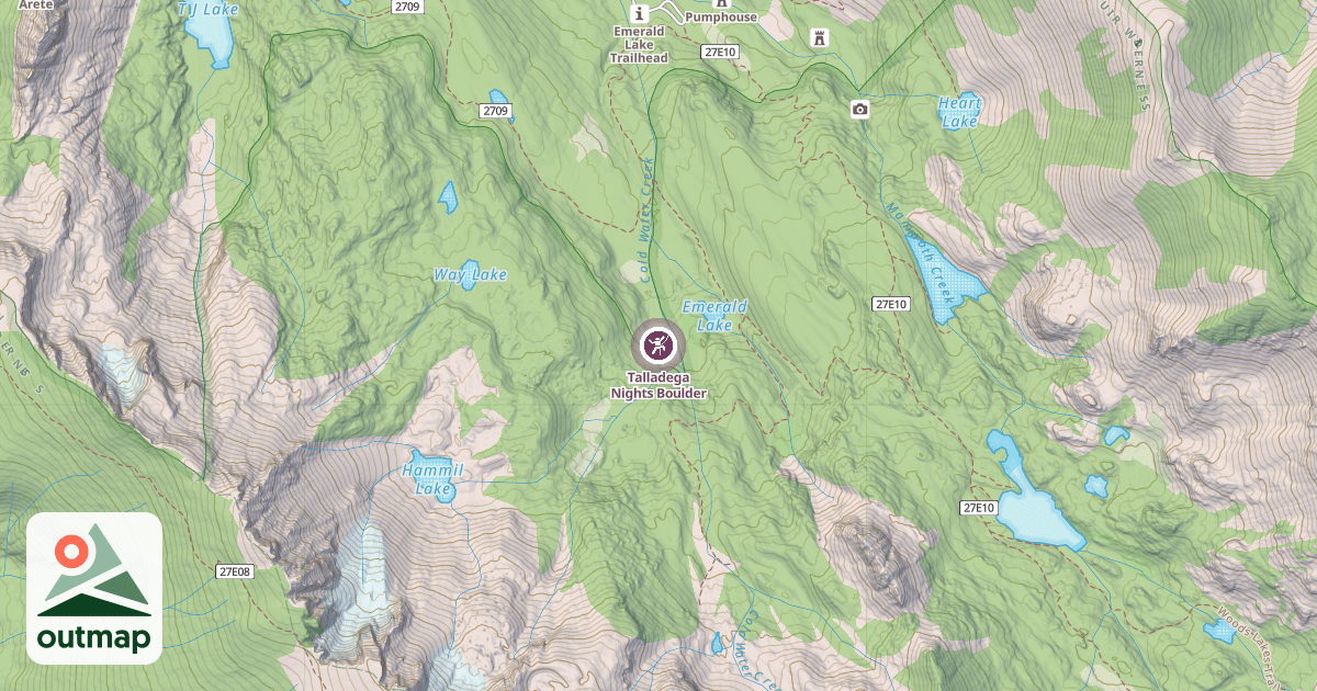 Map of Talladega Nights Boulder