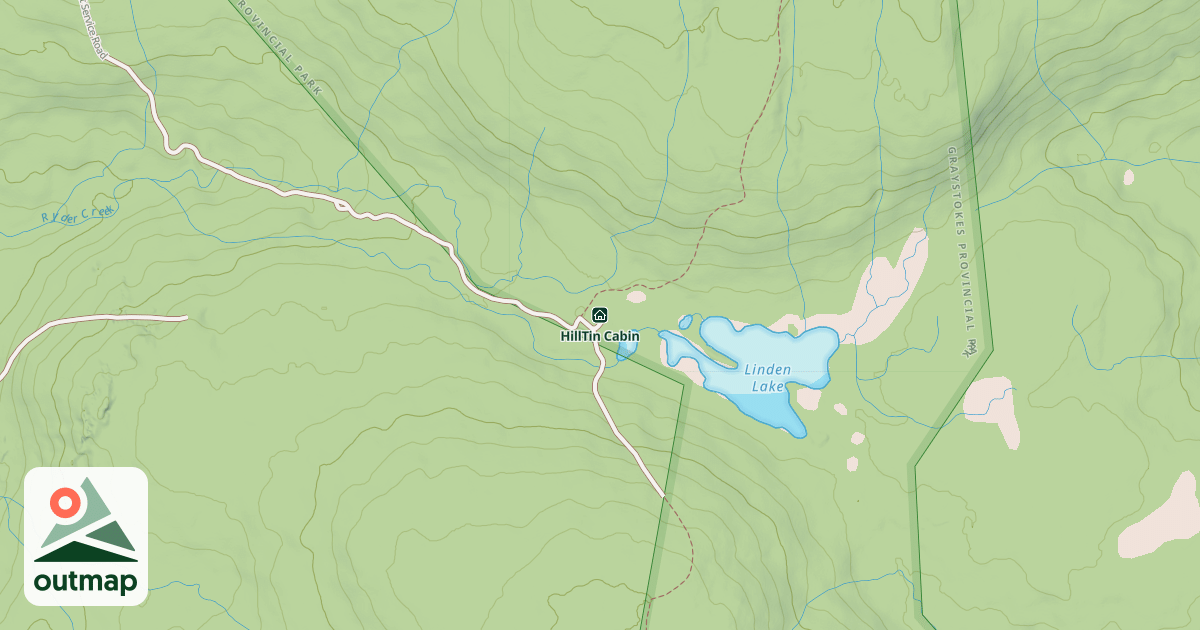 Map of HillTin Cabin