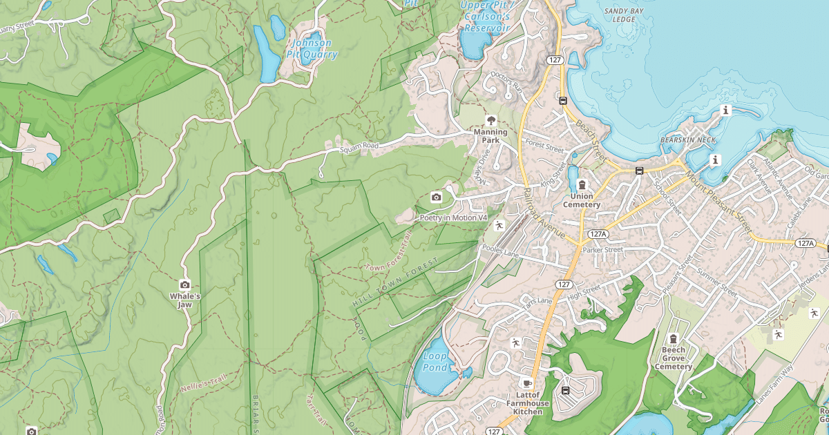 Map preview of Poetry in Motion