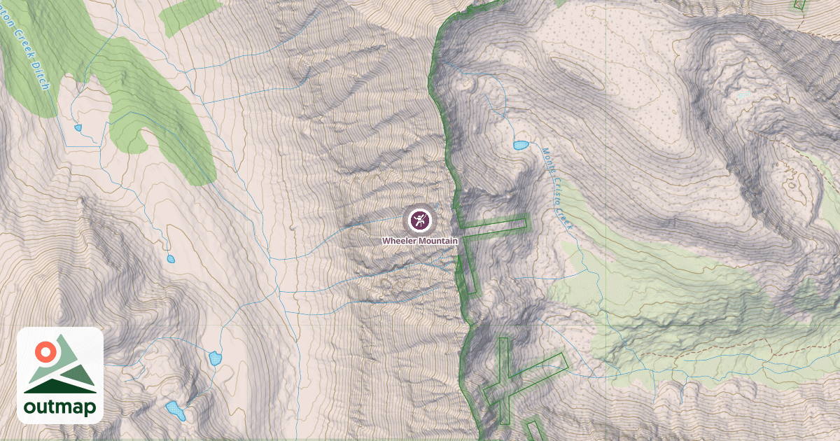 Map of Wheeler Mountain