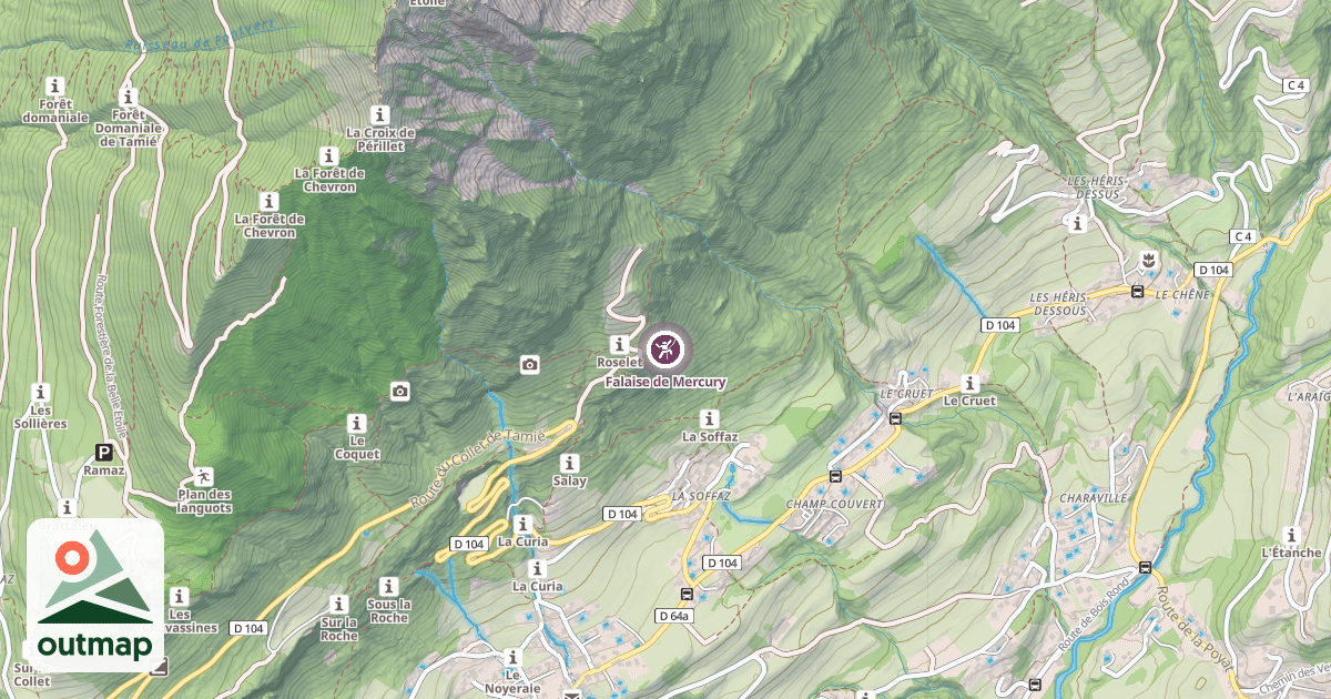 Map of Falaise de Mercury