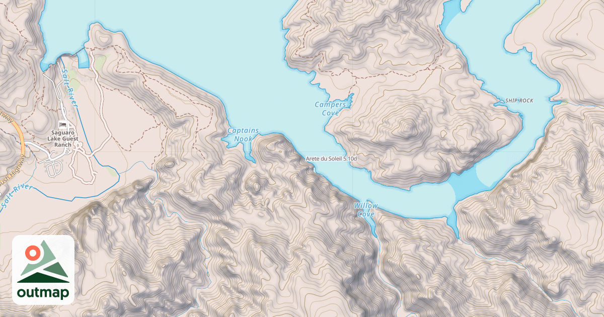Map of Arete du Soleil