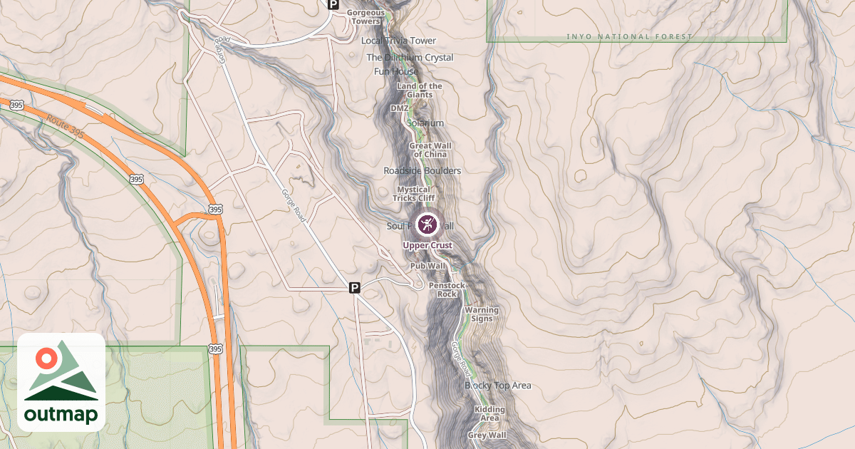 Map of Upper Crust