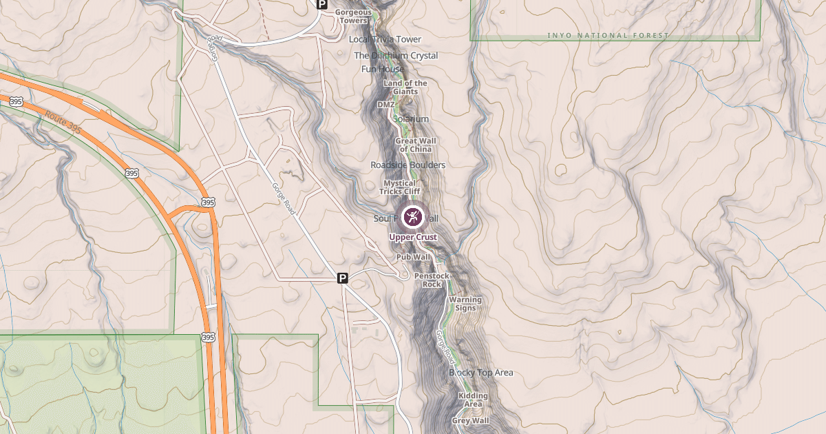 Map preview of Upper Crust