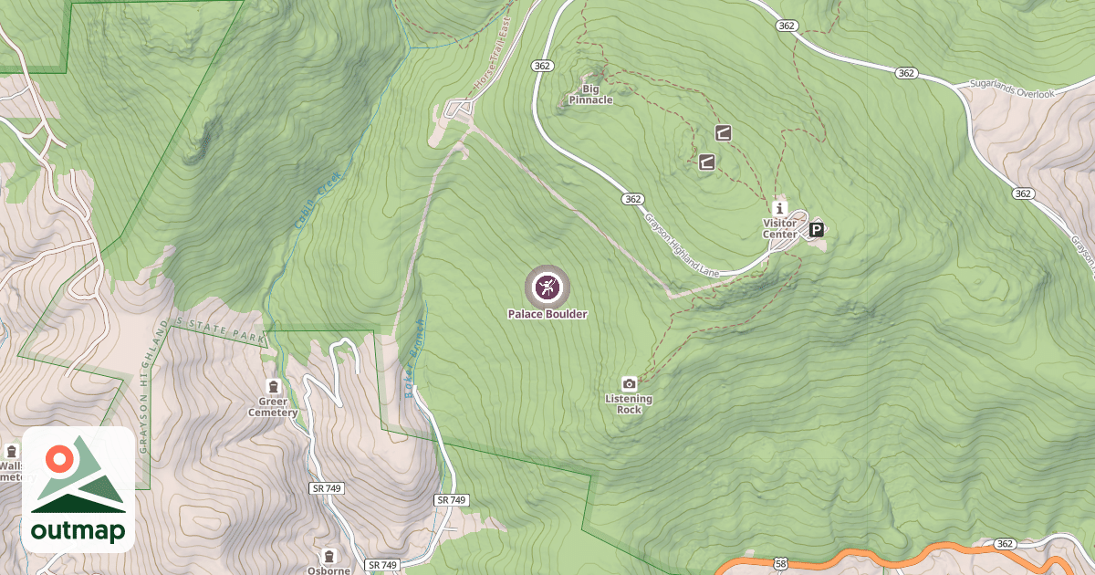 Map of Palace Boulder