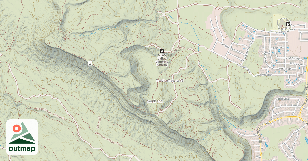 Map of Trackhoe Traverse