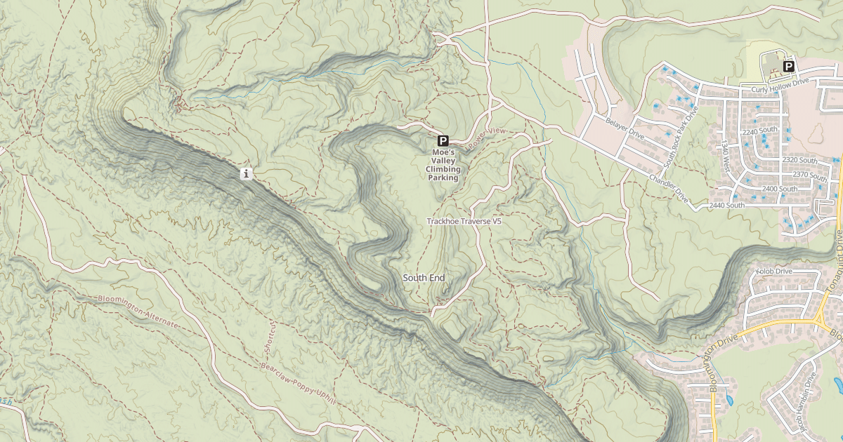 Map preview of Trackhoe Traverse