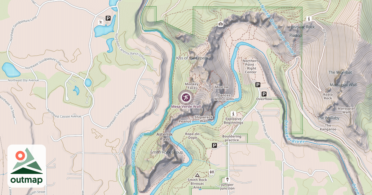 Map of Mesa Verde Wall