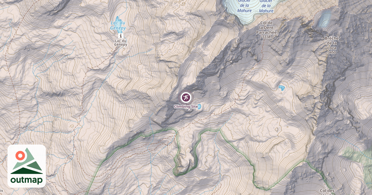Map of Climbing Site