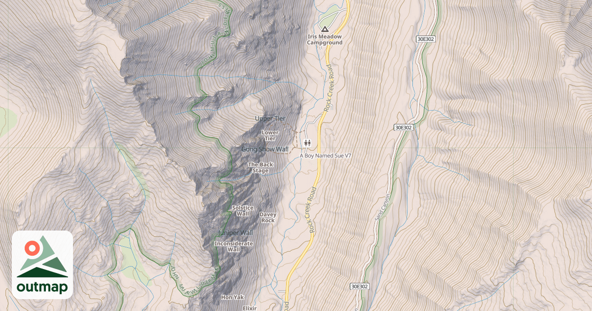 Map of A Boy Named Sue