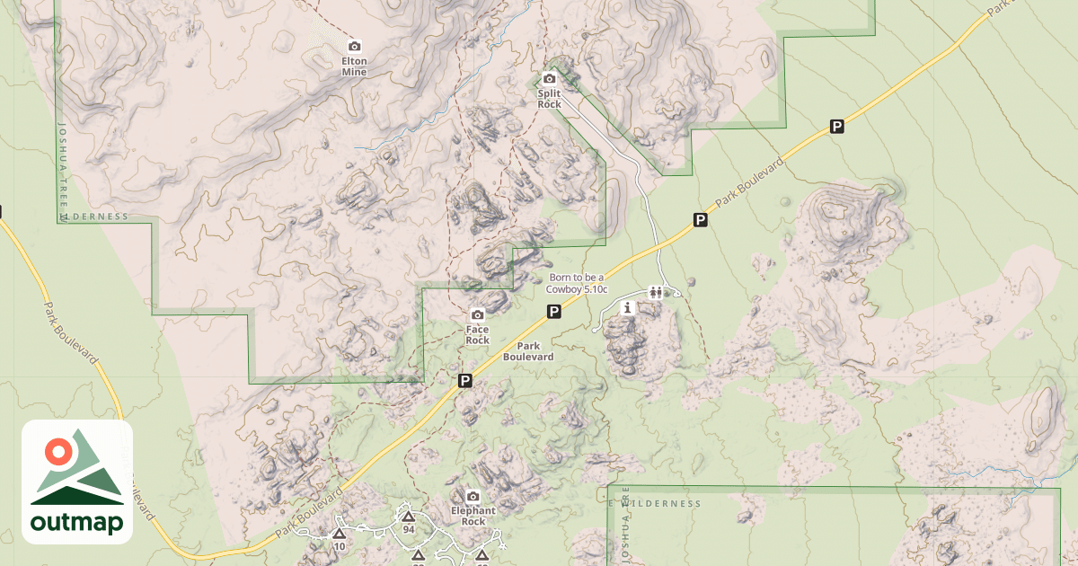 Map of Born to be a Cowboy