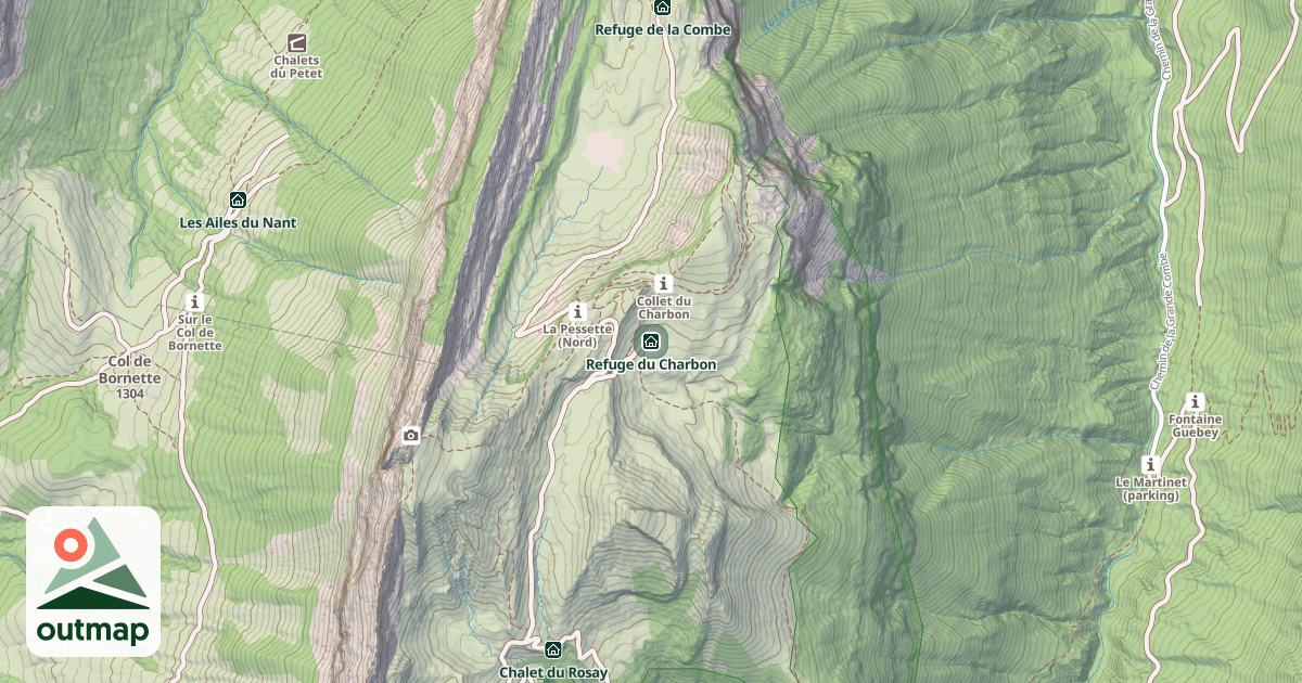 Map of Refuge du Charbon