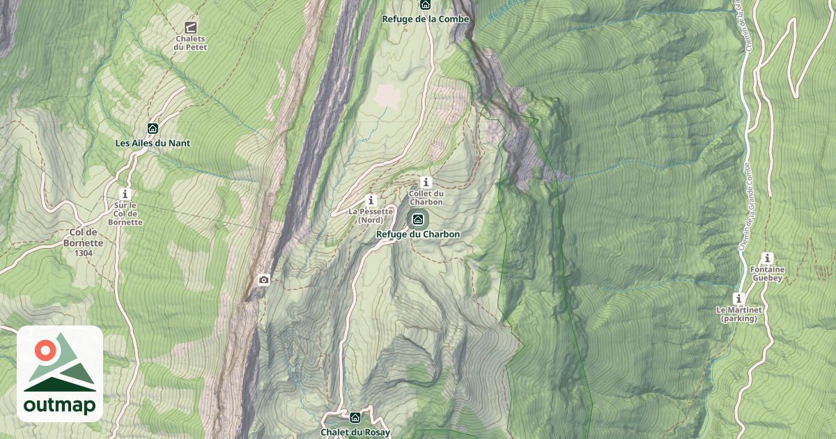 Map of Refuge du Charbon