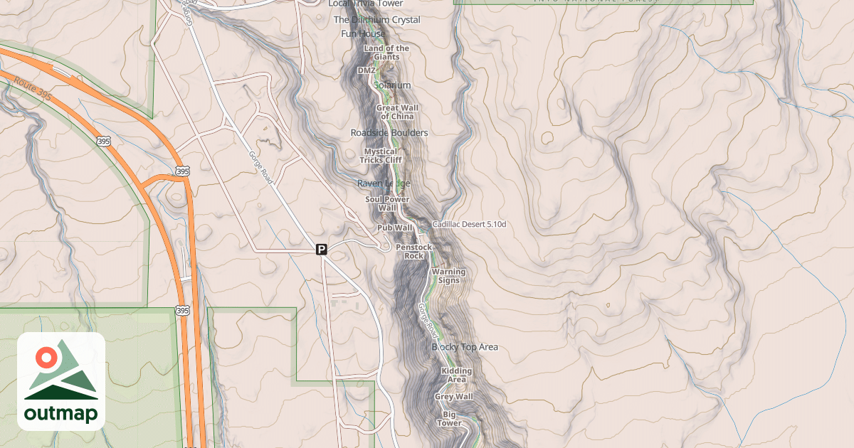Map of Cadillac Desert