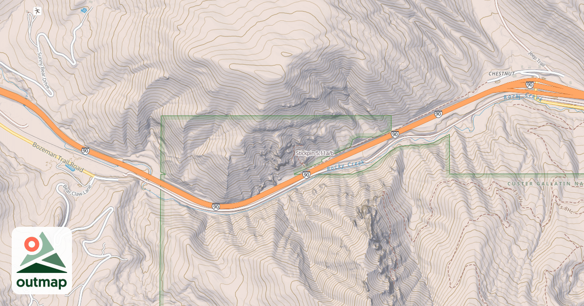 Map of Stickpin