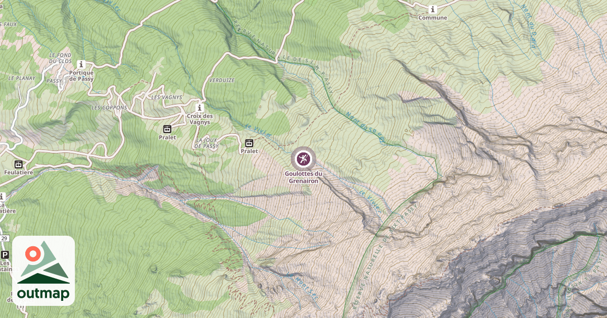 Map of Goulottes du Grenairon