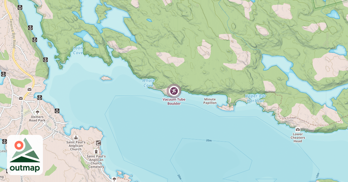 Map of Vacuum Tube Boulder
