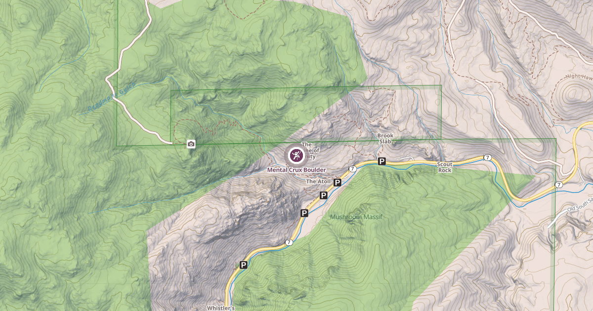 Map preview of Mental Crux Boulder