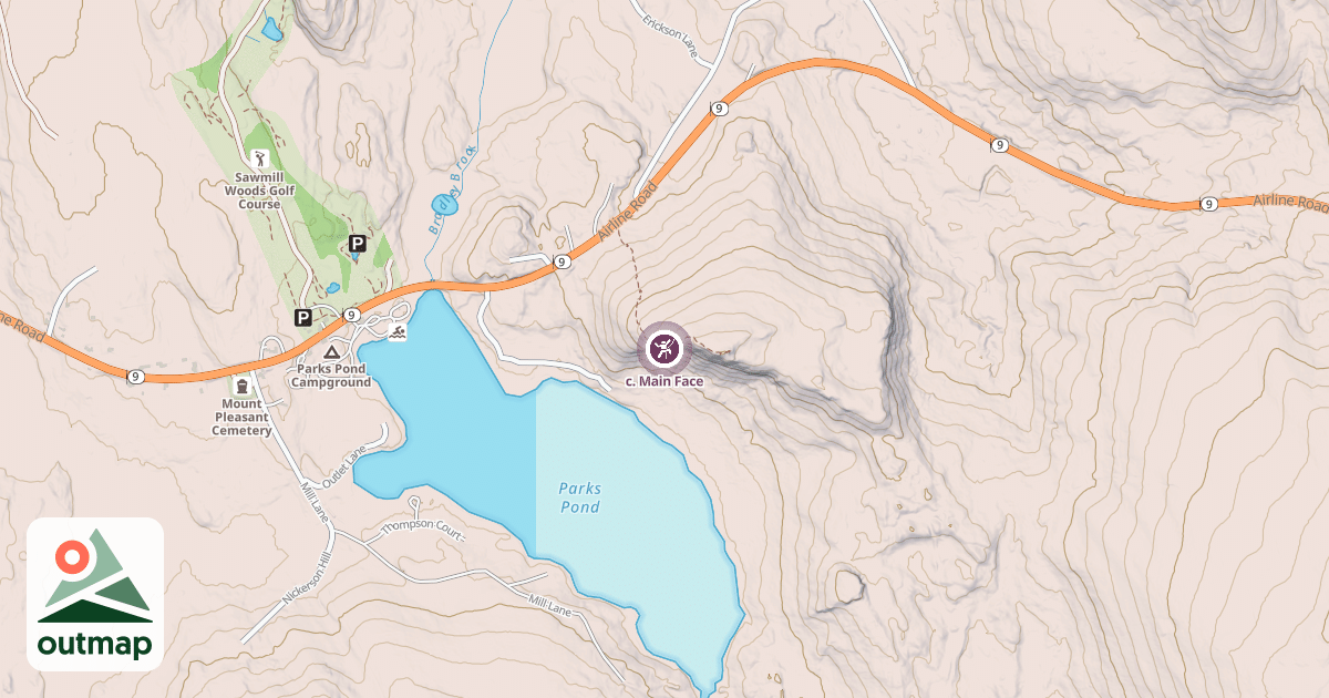 Map of c. Main Face