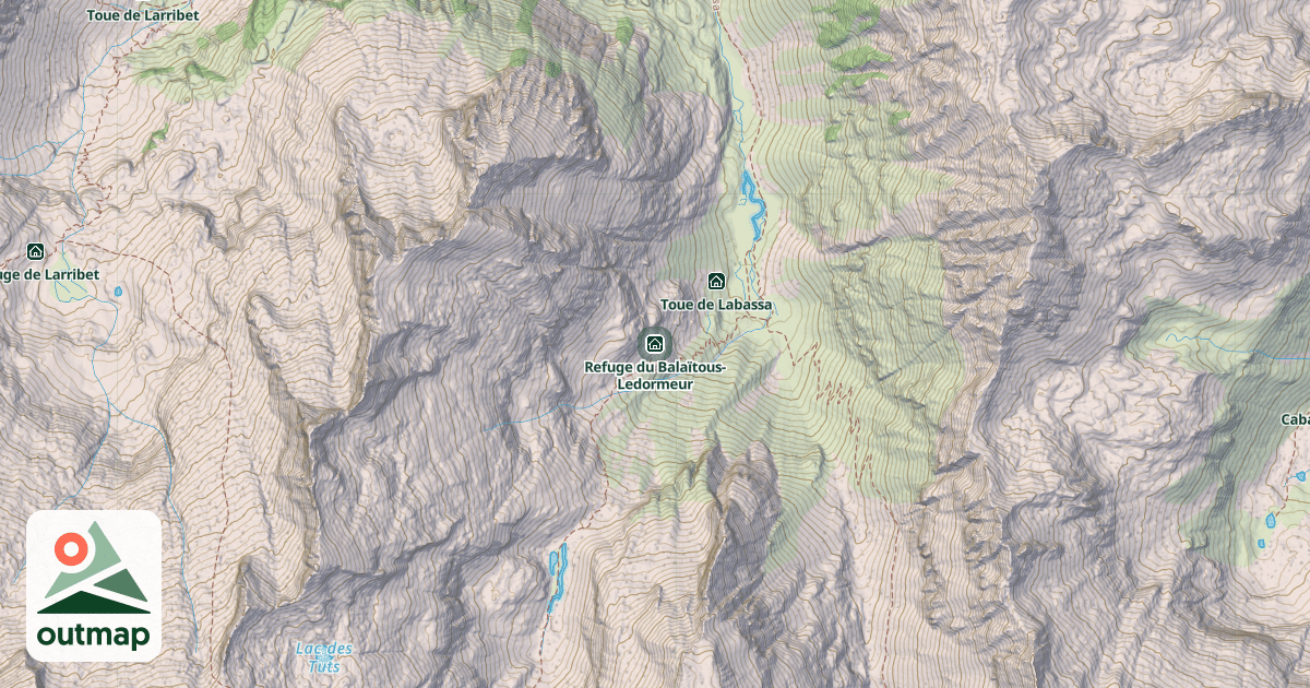 Map of Refuge du Balaïtous-Ledormeur