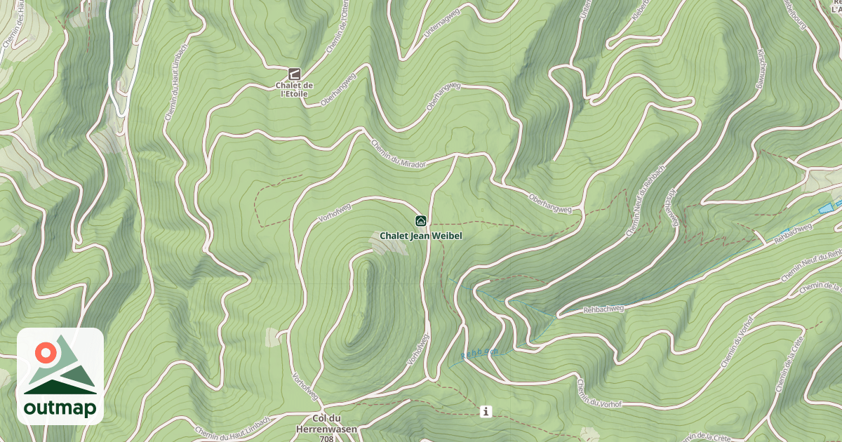 Map of Chalet Jean Weibel