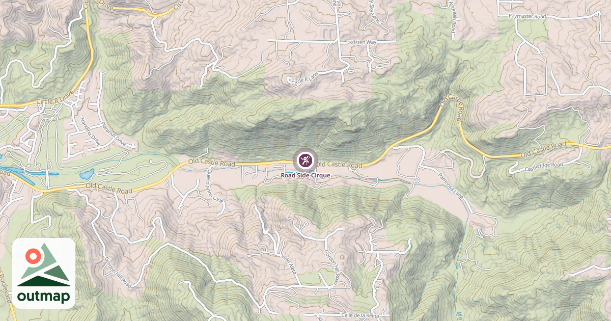 Map of Road Side Cirque