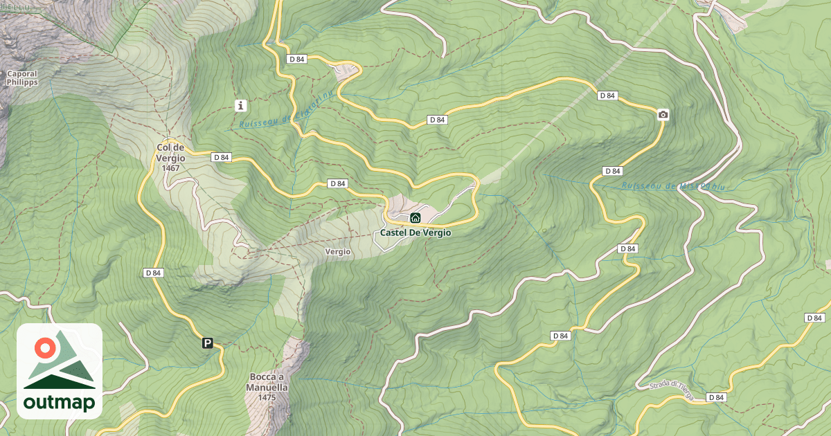 Map of Castel De Vergio