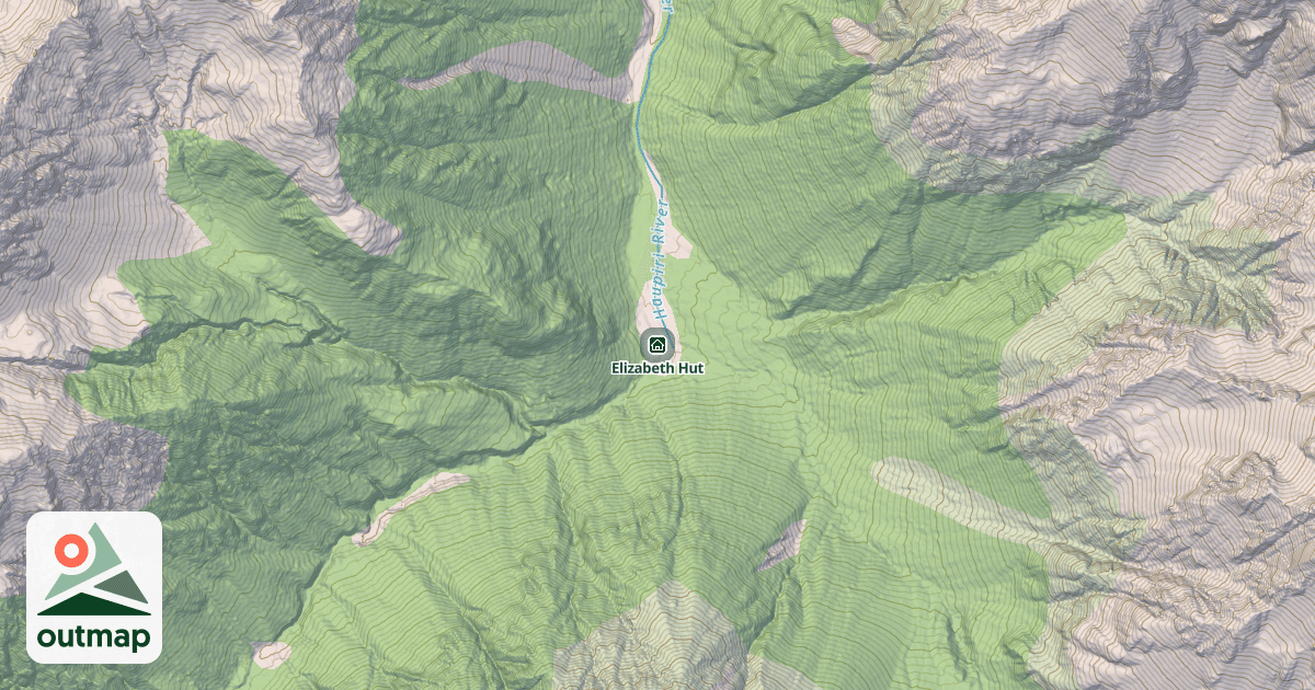 Map of Elizabeth Hut