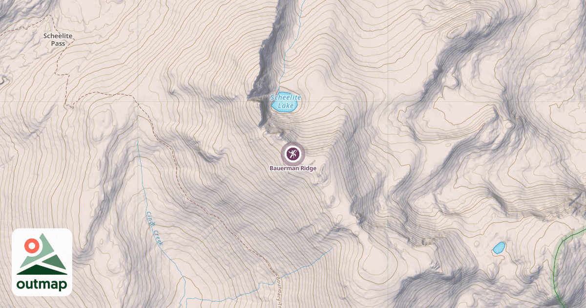 Map of Bauerman Ridge