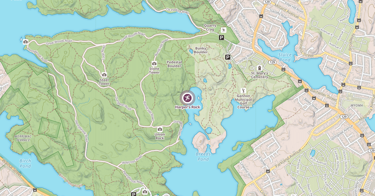 Map preview of Harper's Rock