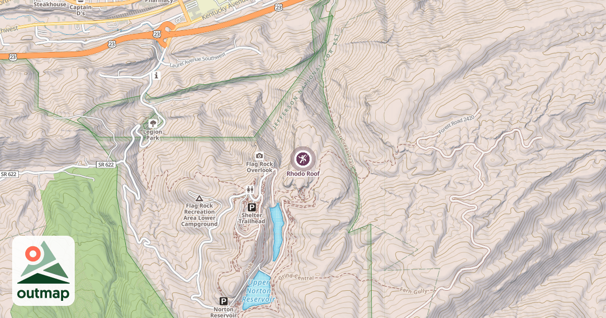 Map of Rhodo Roof
