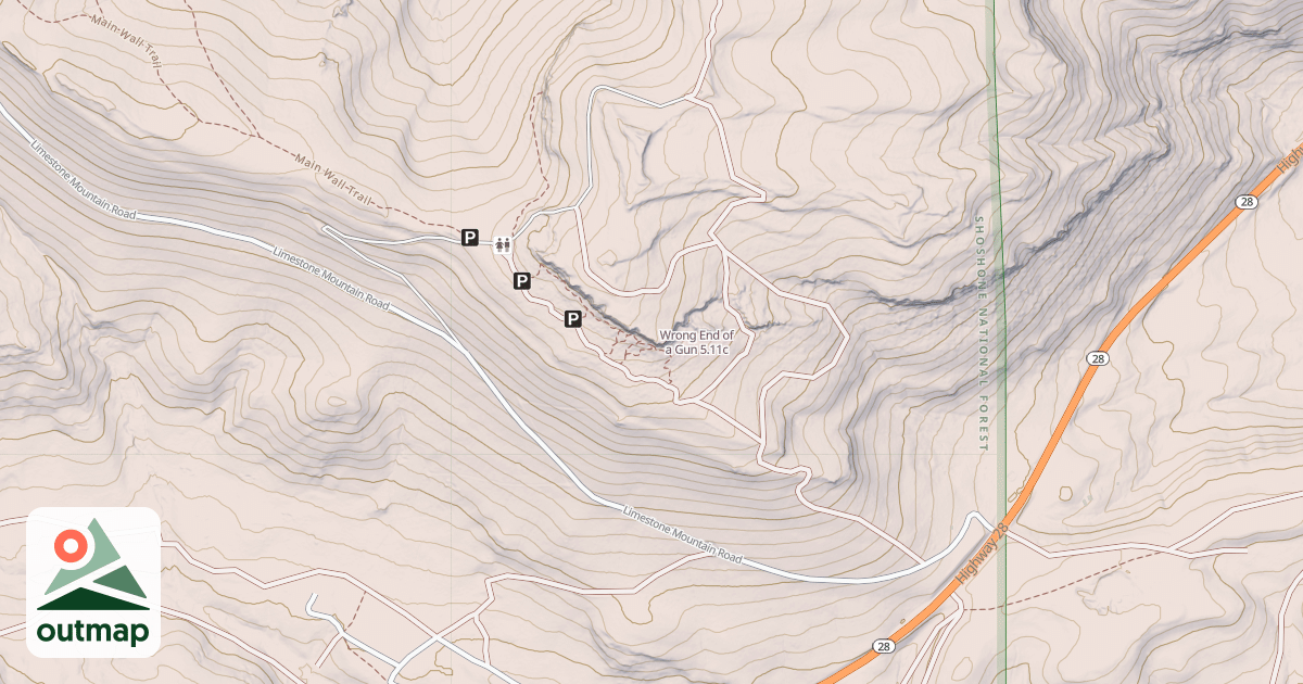 Map of Wrong End of a Gun