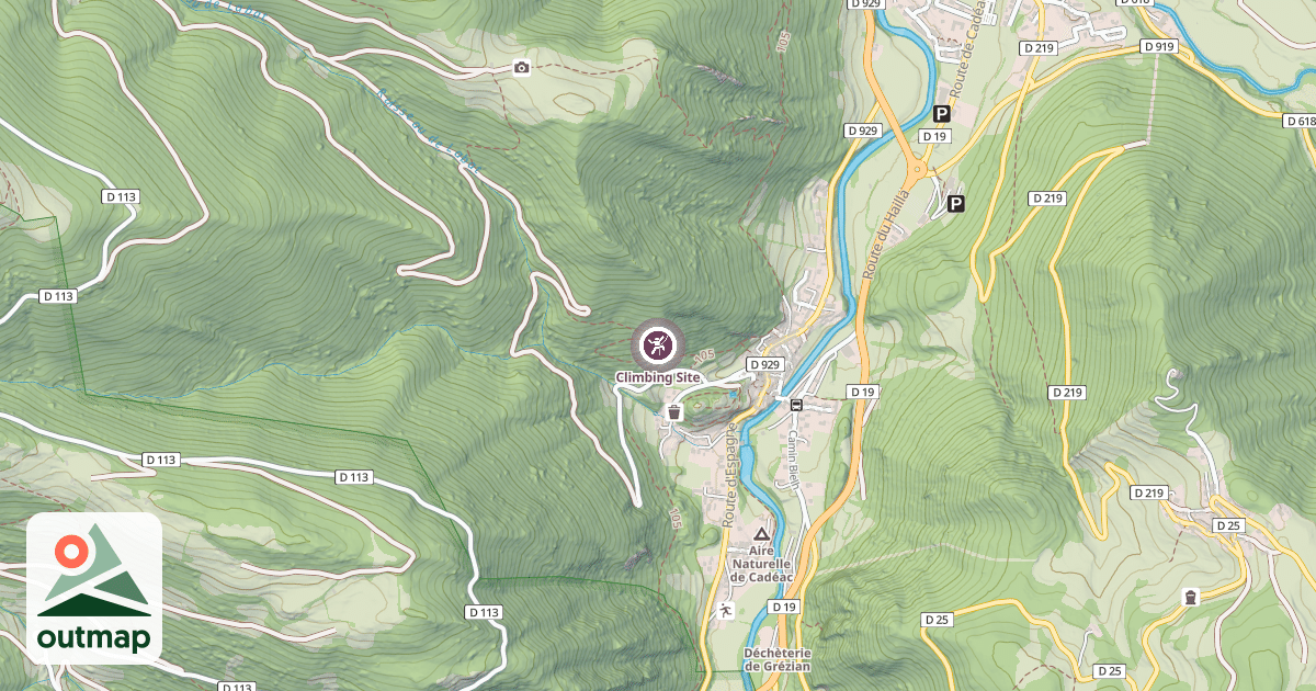 Map of Climbing Site