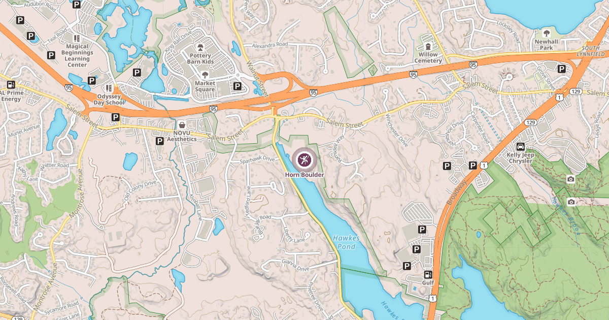 Map preview of Horn Boulder