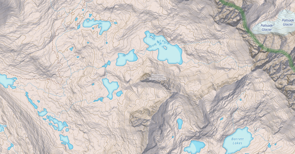 Map preview of Northeast Face